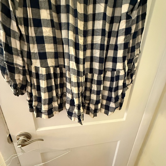 American Eagle Gingham Peplum Blouse – Size XL - Picture 6 of 6
